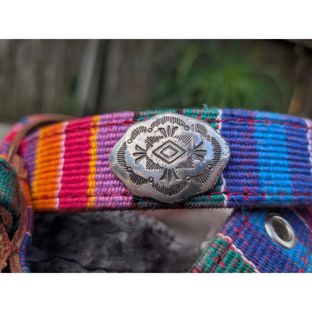 Vintage Southwestern Style Concho Belt By Fossil, Womens Size Large - Picture 2 of 11